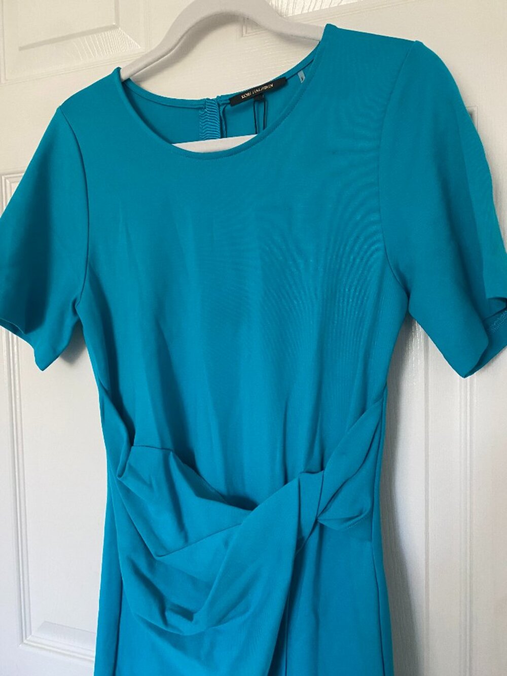 Kobi Halperin NWT | Maddy Twist Front Mini Dress in Turquoise - Picture 4 of 11